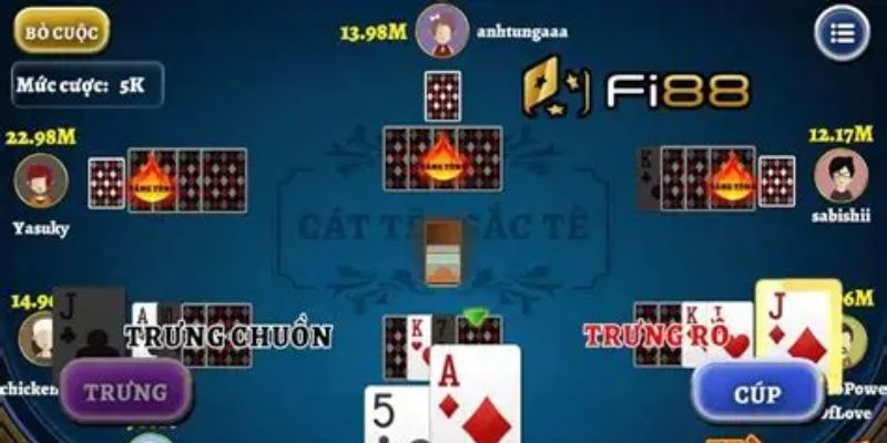 Chọn bàn chơi trong Catte