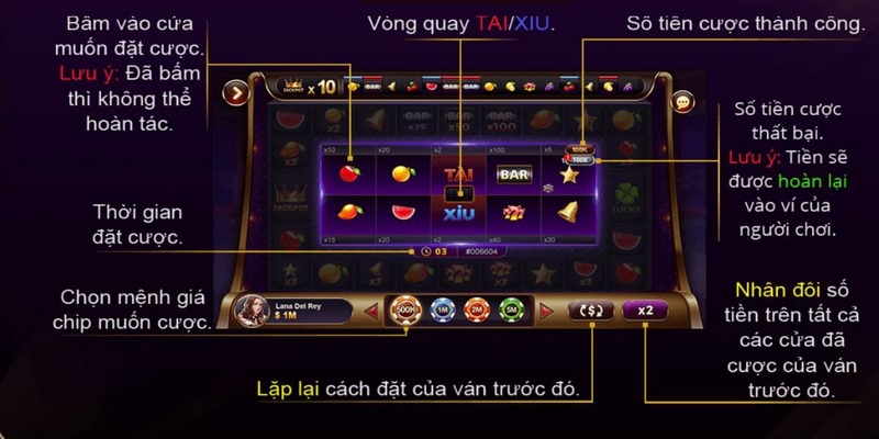 Giao diện chính thức của trò chơi xèng 777